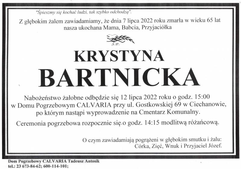 Krystyna Bartnicka