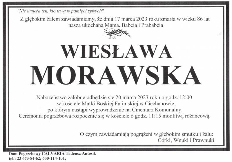 Wiesława Morawska