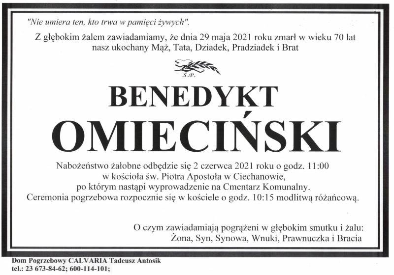 Benedykt Omieciński