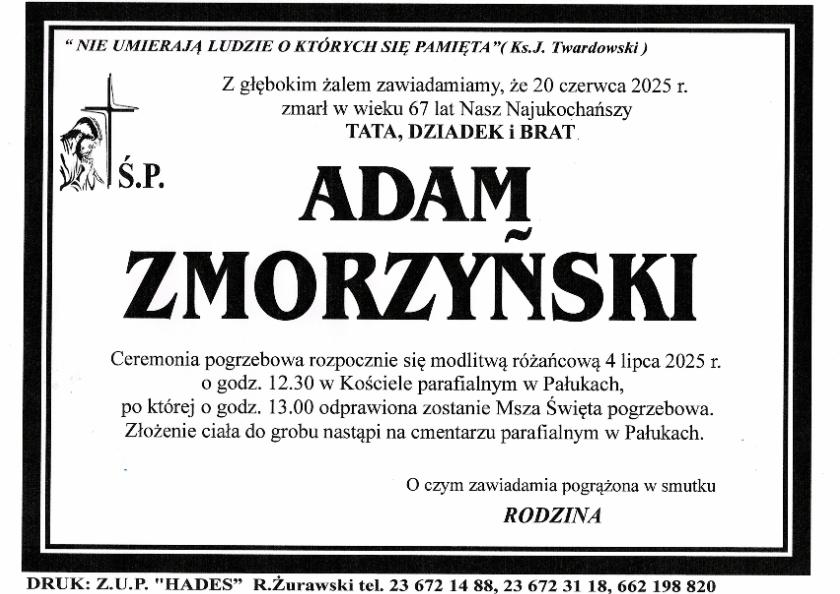 ADAM ZMORZYŃSKI