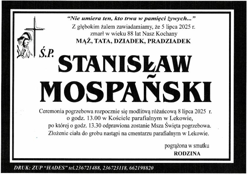 STANISŁAW MOSPAŃSKI
