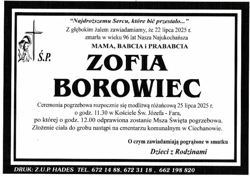 ZOFIA BOROWIEC