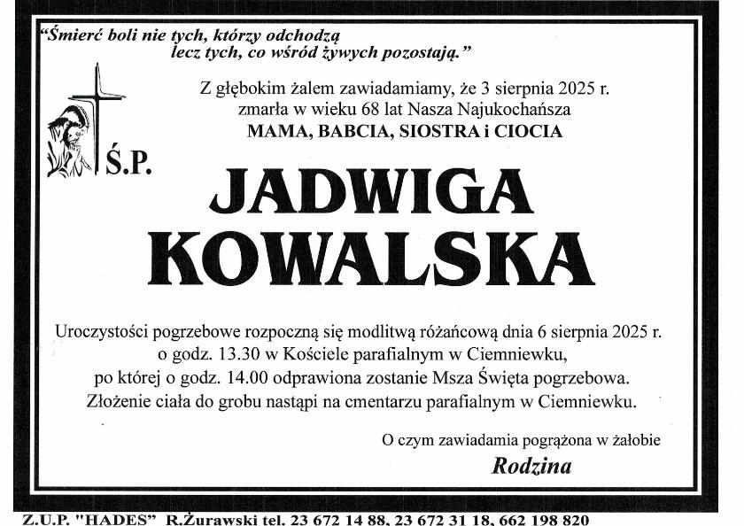 JADWIGA KOWALSKA