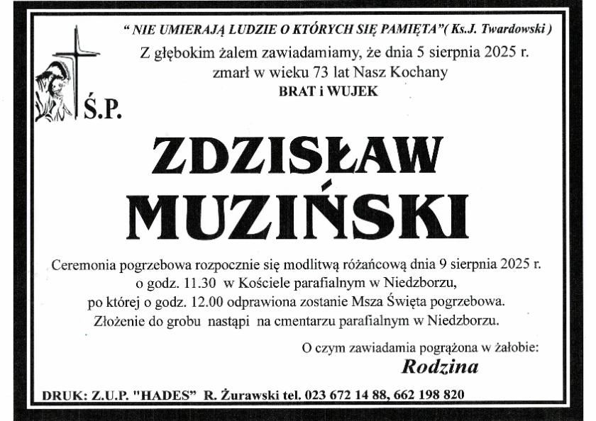 ZDZISŁAW MUZIŃSKI