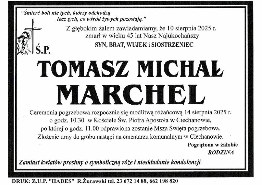 TOMASZ MICHAŁ MARCHEL