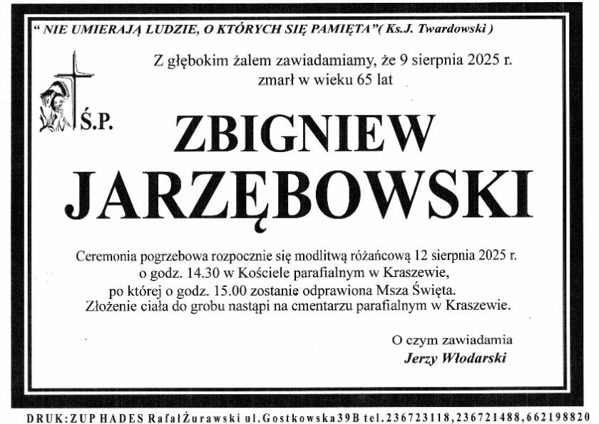 ZBIGNIEW JARZĘBOWSKI