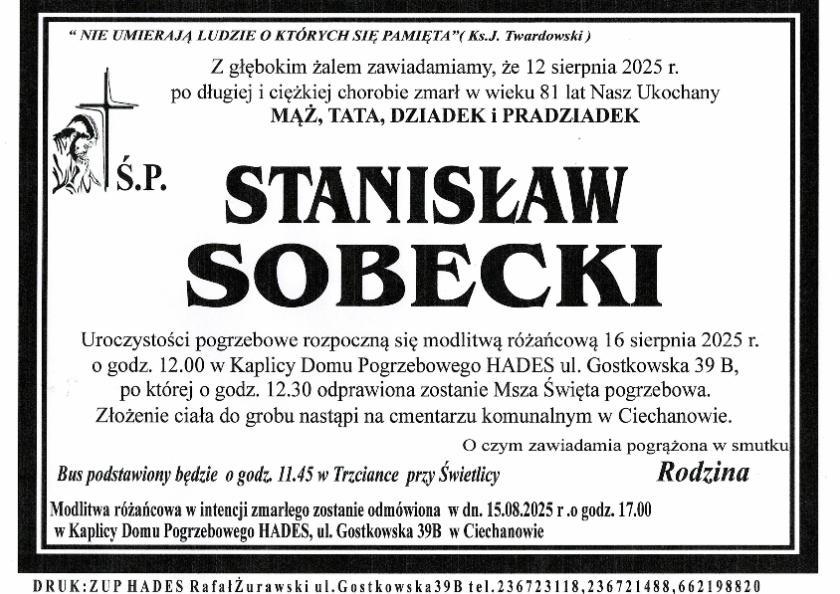 STANISŁAW SOBECKI