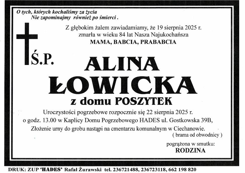 ALINA ŁOWICKA