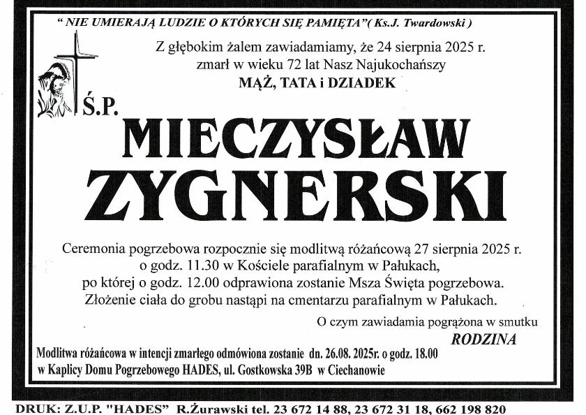 MIECZYSŁAW ZYGNERSKI