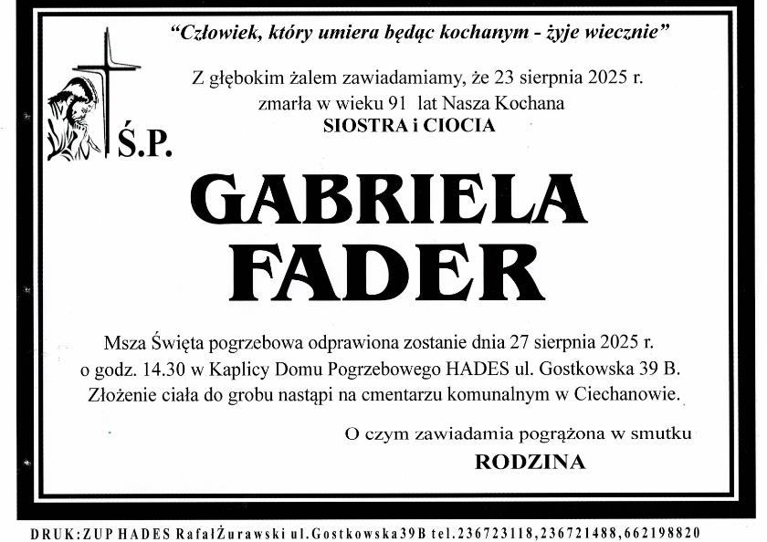 GABRIELA FADER