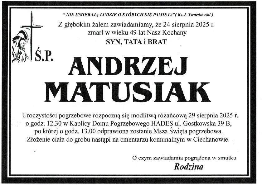 ANDRZEJ MATUSIAK