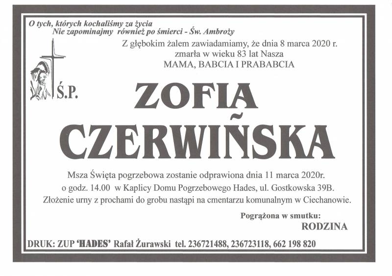Zofia Czerwińska