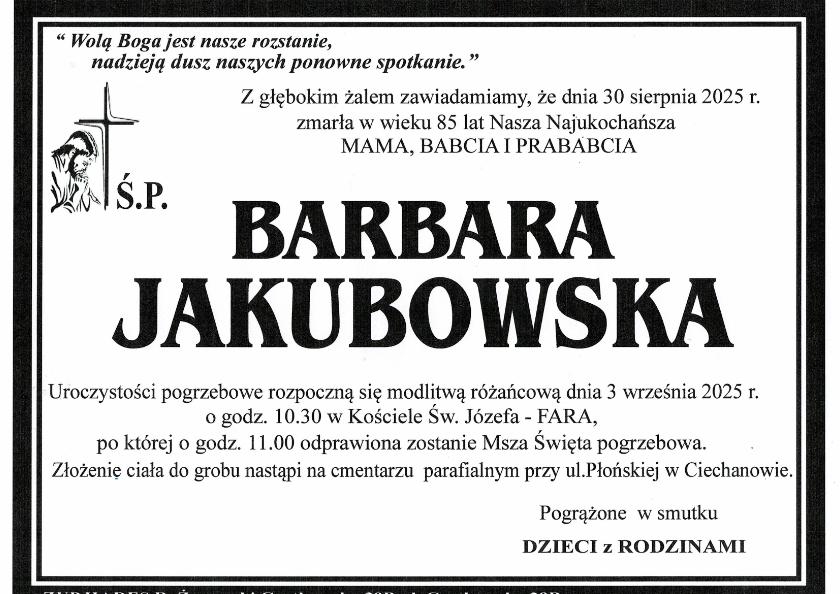BARBARA JAKUBOWSKA