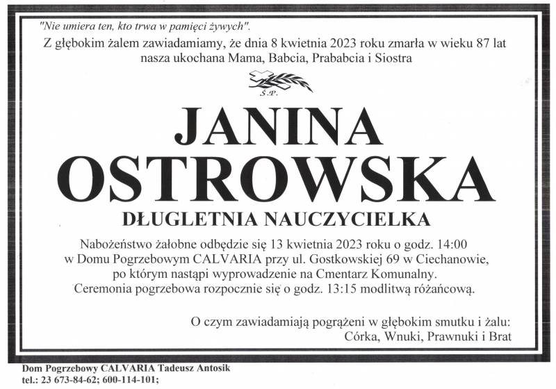 Janina Ostrowska