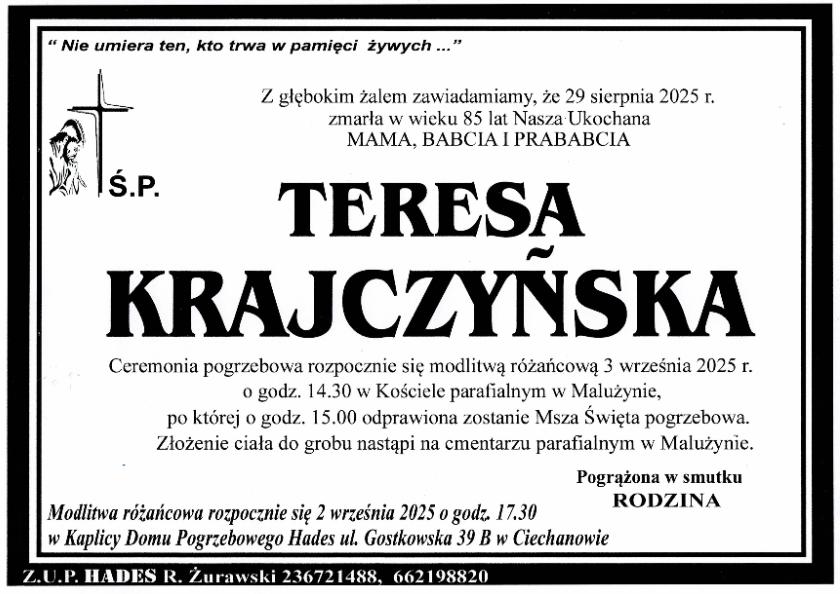 TERESA KRAJCZYŃSKA