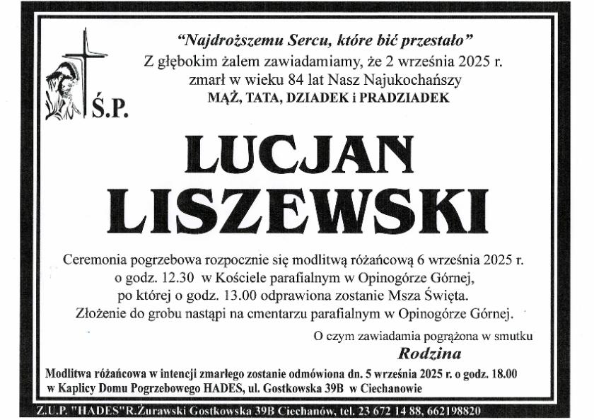LUCJAN LISZEWSKI