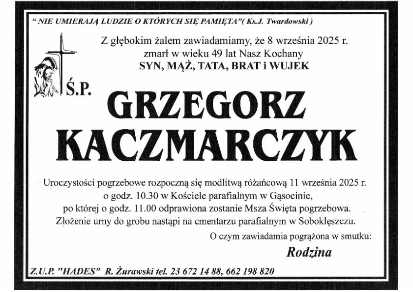 GRZEGORZ KACZMARCZYK