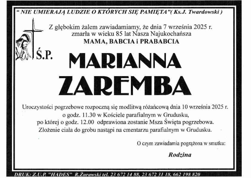 MARIANNA ZAREMBA