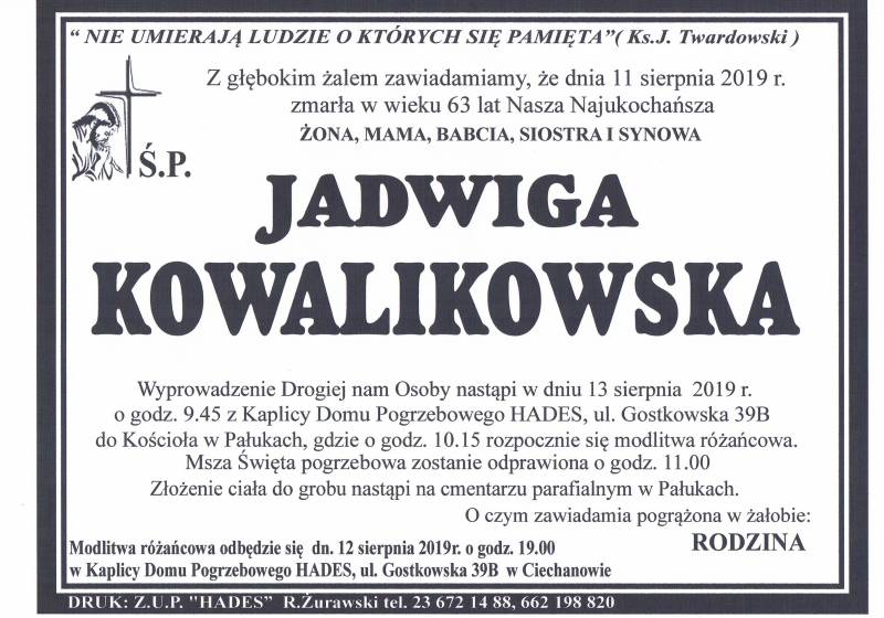 Jadwiga Kowalikowska