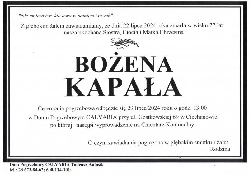 Bożena Kapała