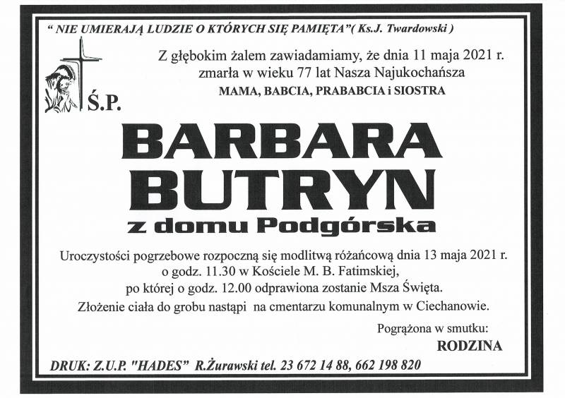 BARBARA BUTRYN