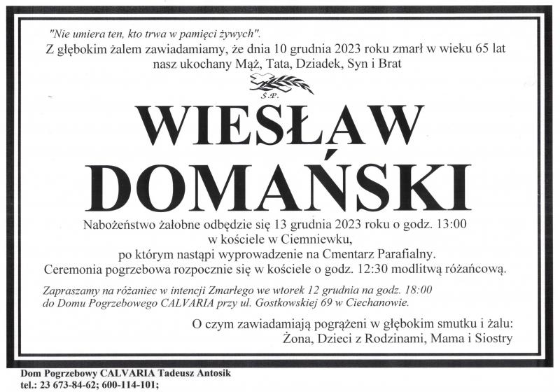 Wiesław Domański