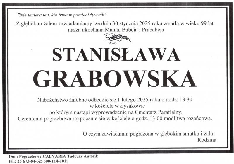 Stanisława Grabowska