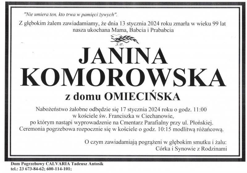 Janina Komorowska