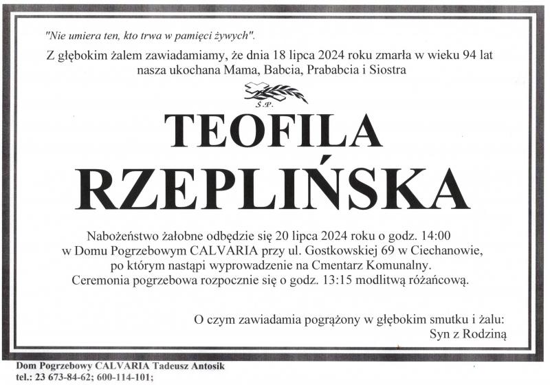 Teofila Rzeplińska
