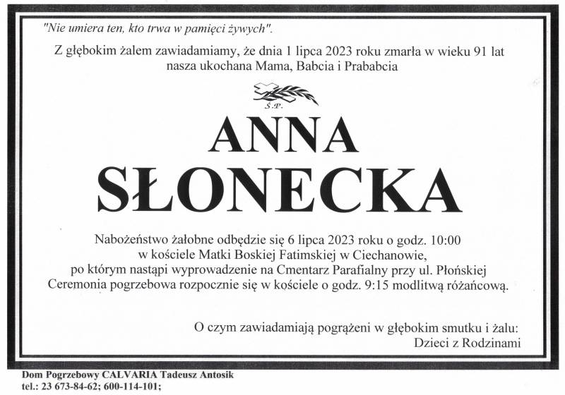 Anna Słonecka