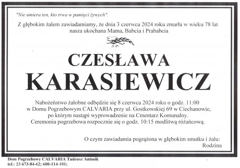 Czesława Karasiewicz
