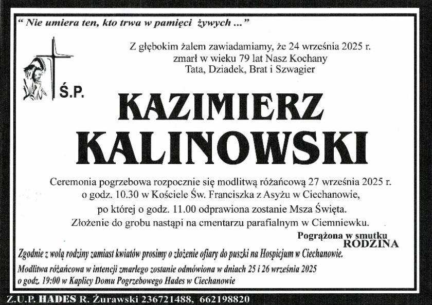 KAZIMIERZ KALINOWSKI