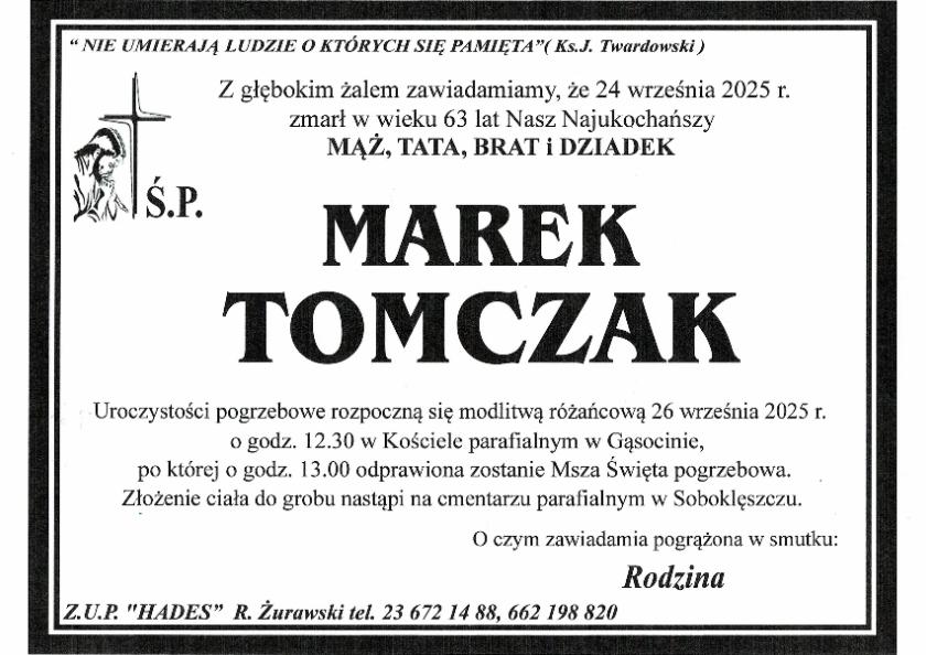 MAREK TOMCZAK