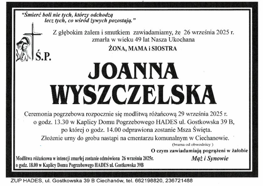 JOANNA WYSZCZELSKA