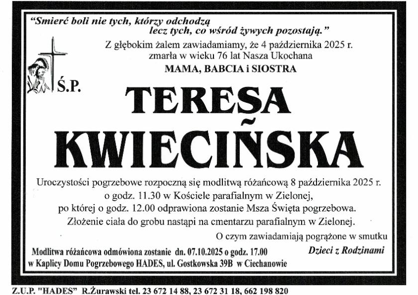 TERESA KWIECIŃSKA