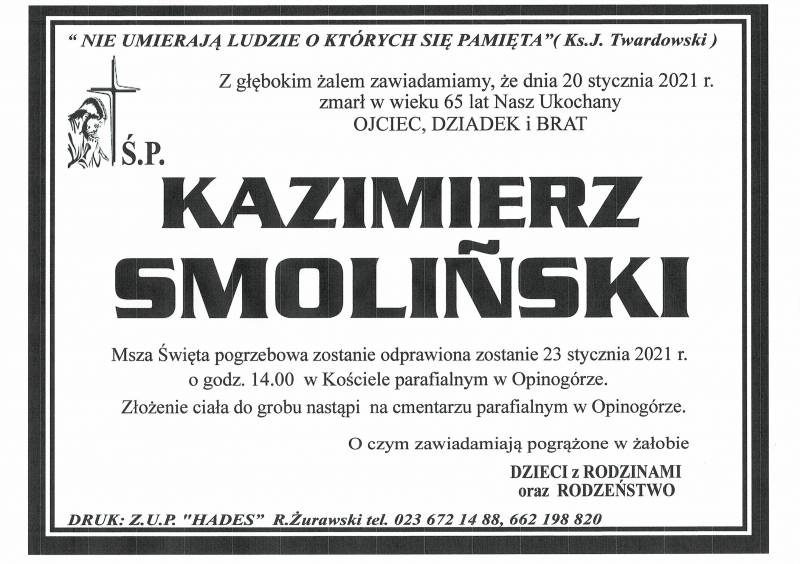 KAZIMIERZ SMOLIŃSKI