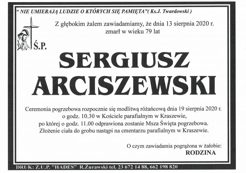 SERGIUSZ ARCISZEWSKI
