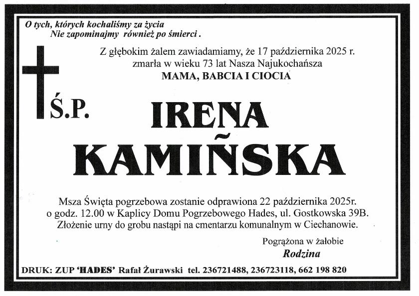 IRENA KAMIŃSKA