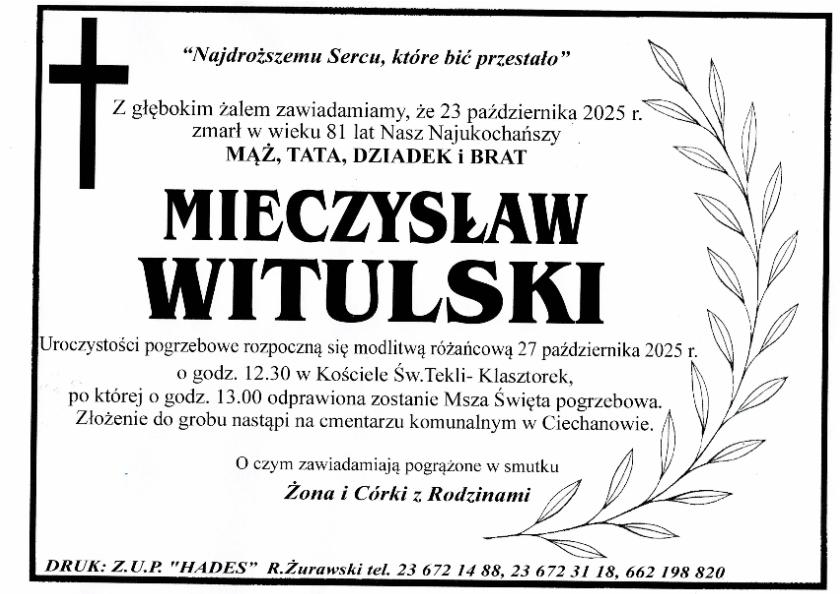 MIECZYSŁAW WITULSKI