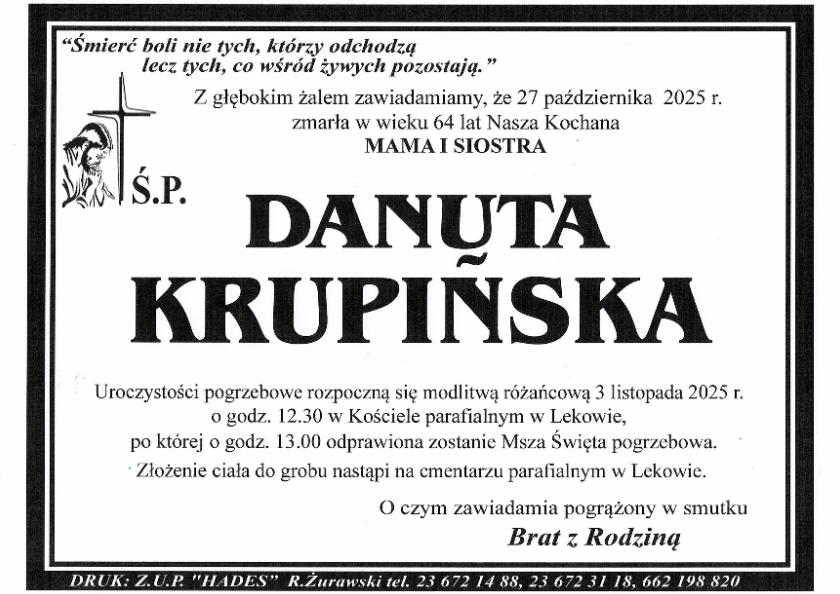DANUTA KRUPIŃSKA