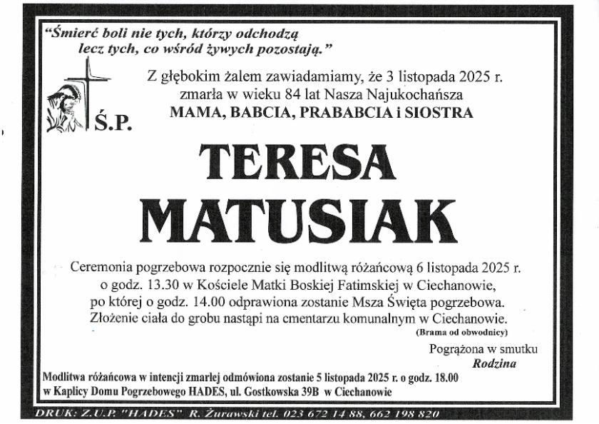 TERESA MATUSIAK