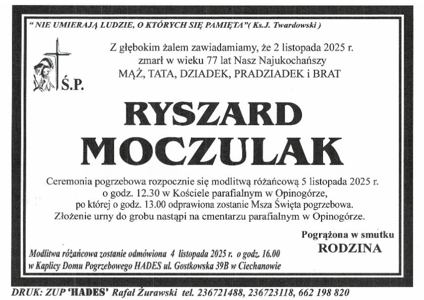 RYSZARD MOCZULAK