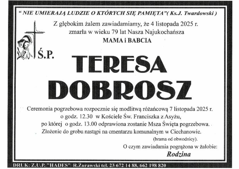 TERESA DOBROSZ
