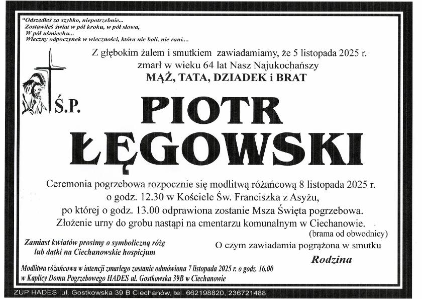 PIOTR ŁĘGOWSKI