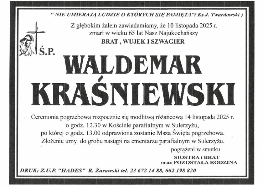 WALDEMAR KRAŚNIEWSKI