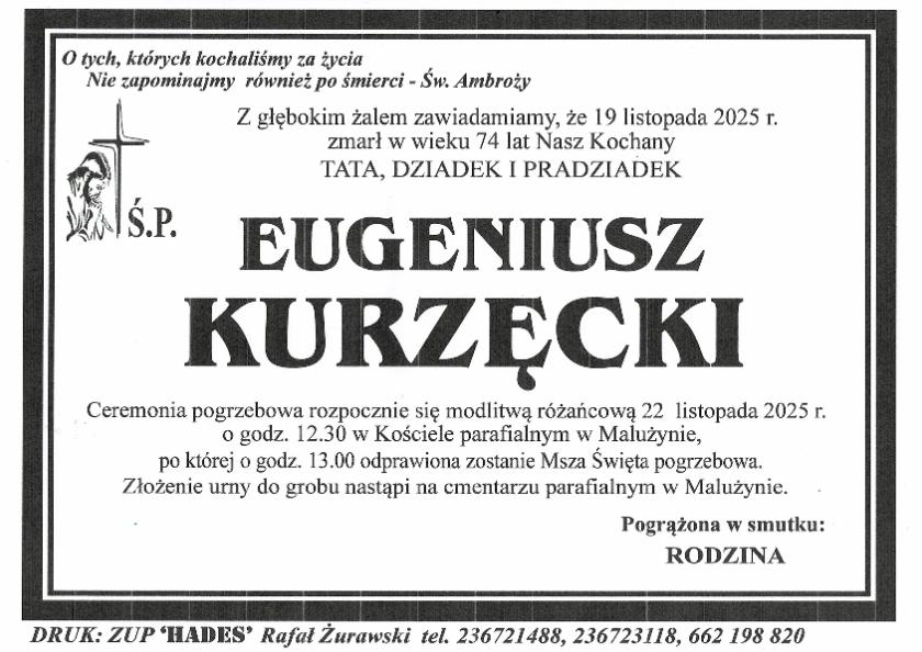 EUGENIUSZ KURZĘCKI