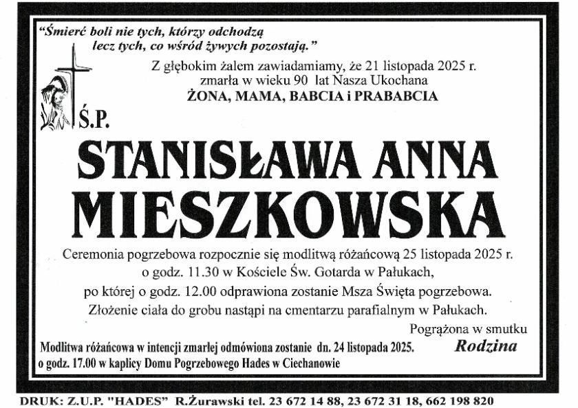 STANISŁAWA ANNA MIESZKOWSKA