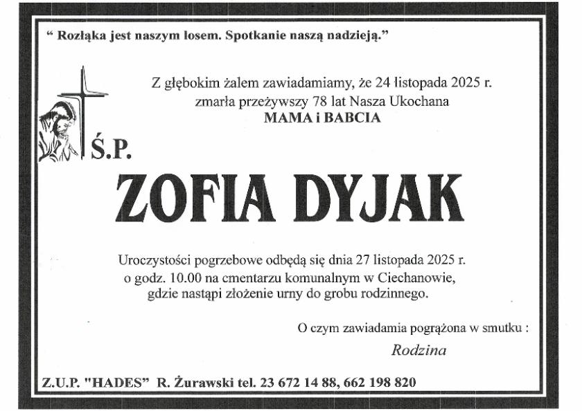 ZOFIA DYJAK