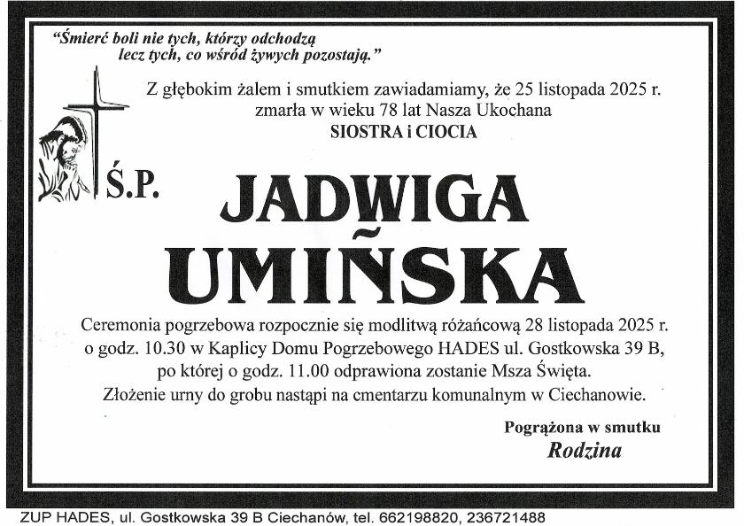 JADWIGA UMIŃSKA