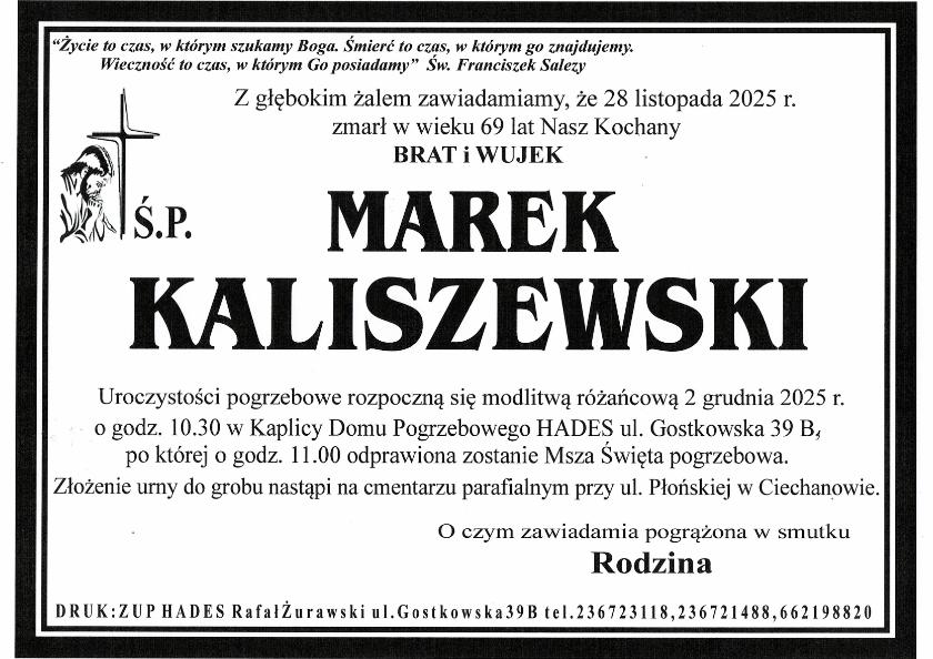 MAREK KALISZEWSKI